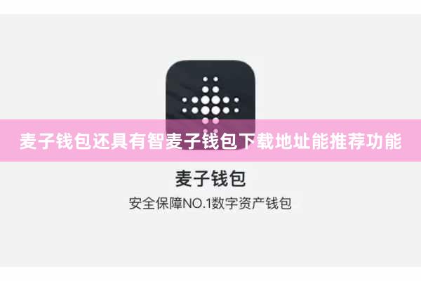 麦子钱包还具有智麦子钱包下载地址能推荐功能