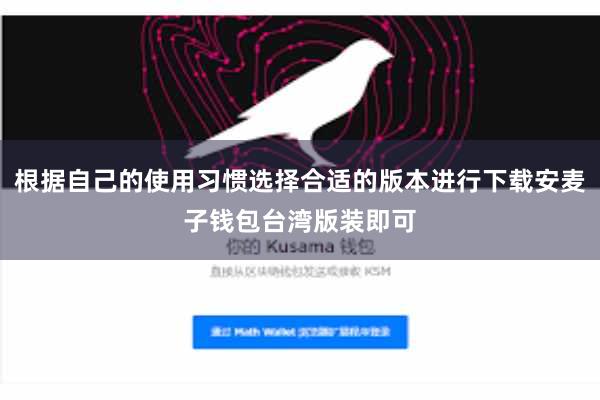 根据自己的使用习惯选择合适的版本进行下载安麦子钱包台湾版装即可