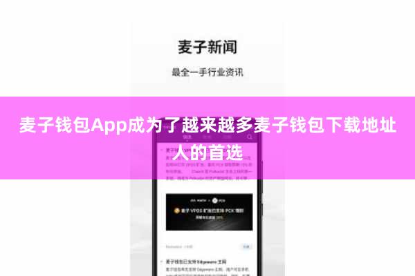 麦子钱包App成为了越来越多麦子钱包下载地址人的首选